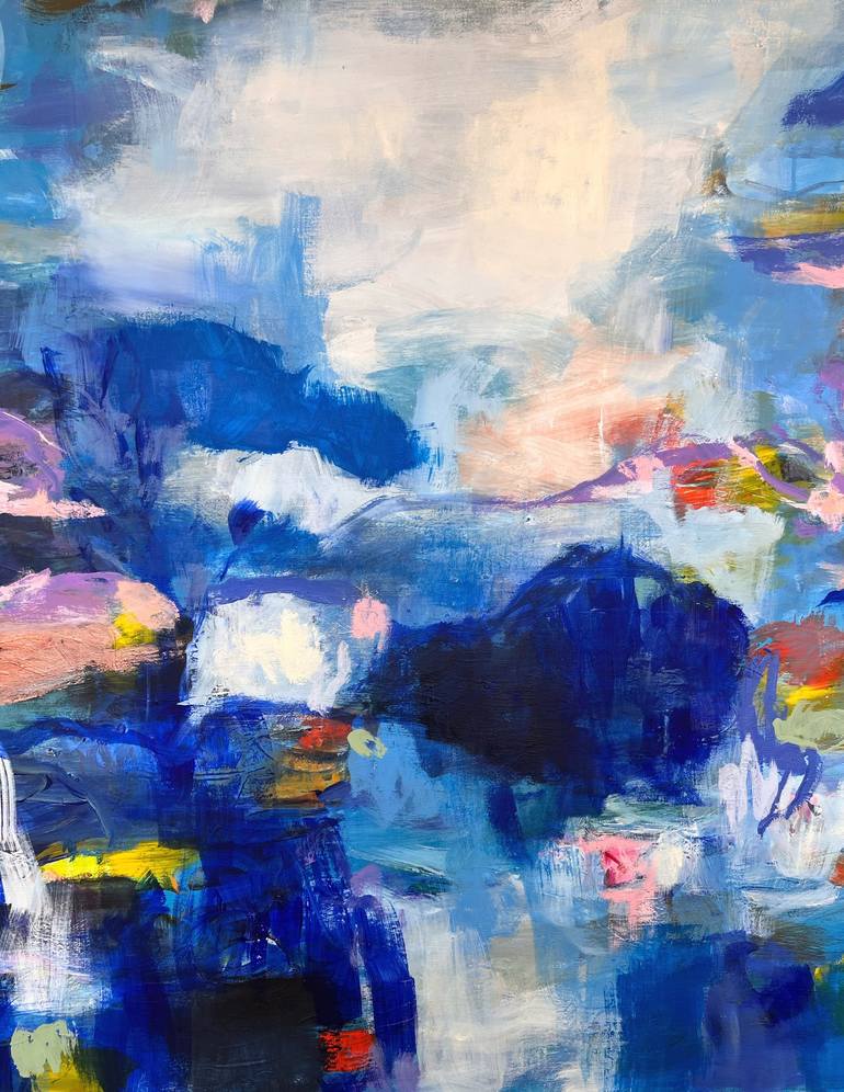 Original Abstract Seascape Painting by Merita Seitz