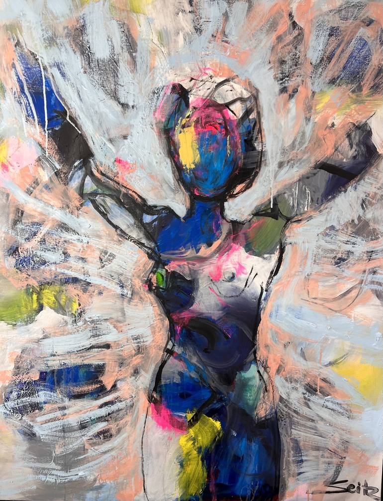 Original Abstract Nude Painting by Merita Seitz