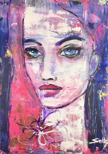 Print of Abstract Portrait Paintings by Merita Seitz