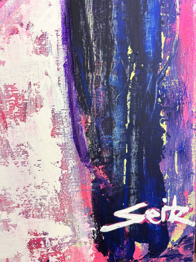 Original Abstract Portrait Painting by Merita Seitz