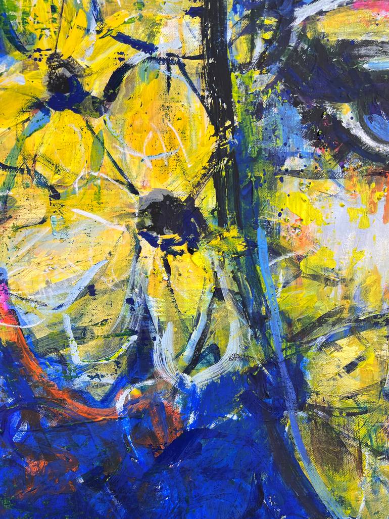 Original Abstract People Painting by Merita Seitz