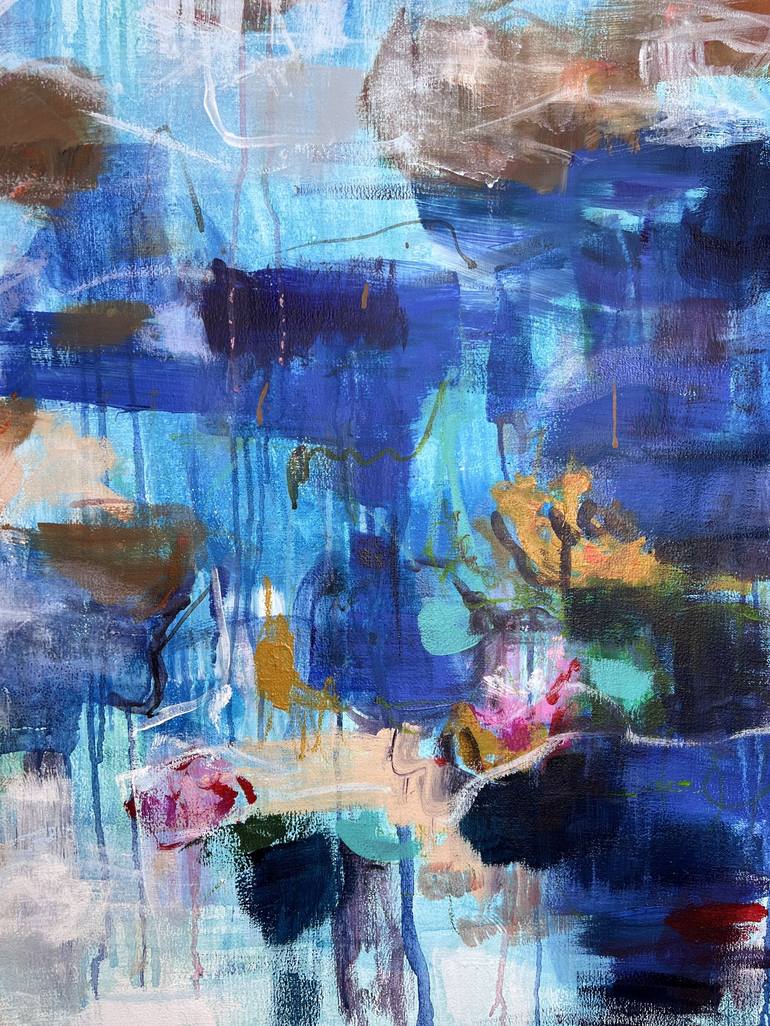 Original Abstract Landscape Painting by Merita Seitz