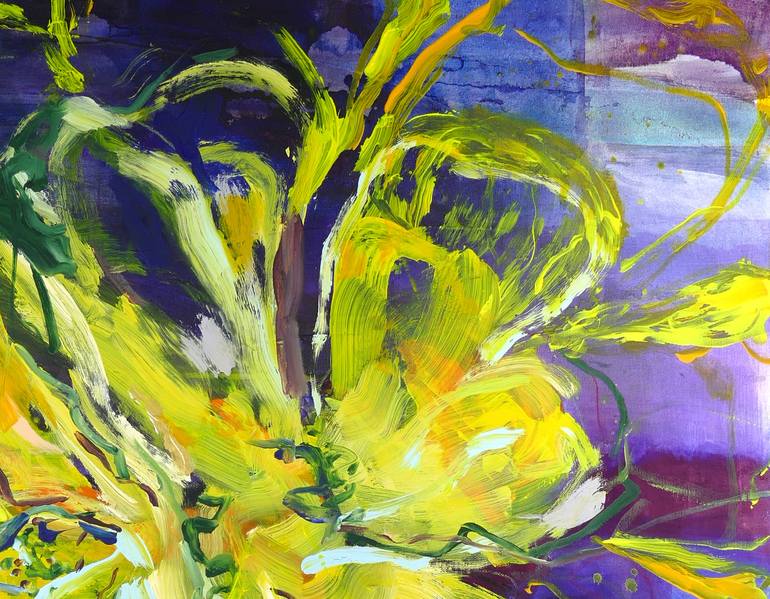 Original Floral Painting by Merita Seitz