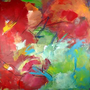 Original Abstract Expressionism Abstract Paintings by Merita Seitz