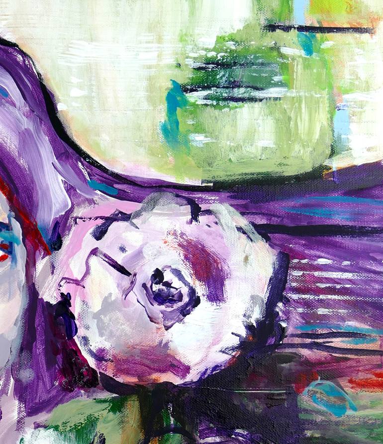 Original Abstract Expressionism People Painting by Merita Seitz