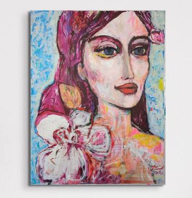 Original Abstract Expressionism Portrait Paintings by Merita Seitz