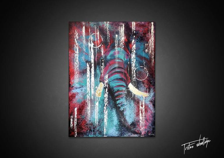 Original Abstract Animal Painting by Tristan Wendlinger