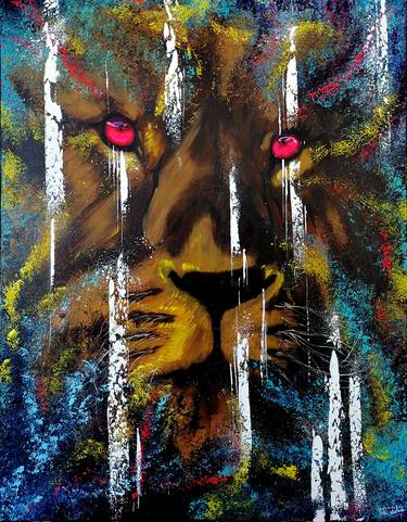 Original Abstract Animal Paintings by Tristan Wendlinger