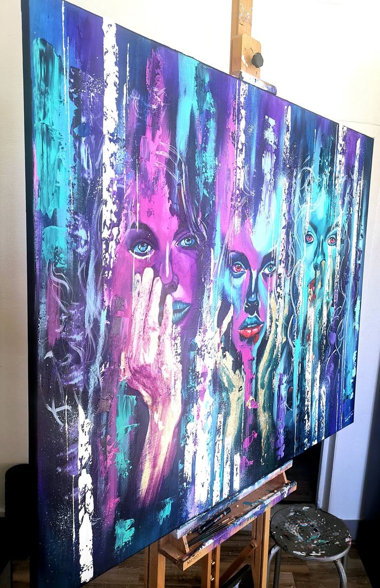 Original Abstract Women Painting by Tristan Wendlinger