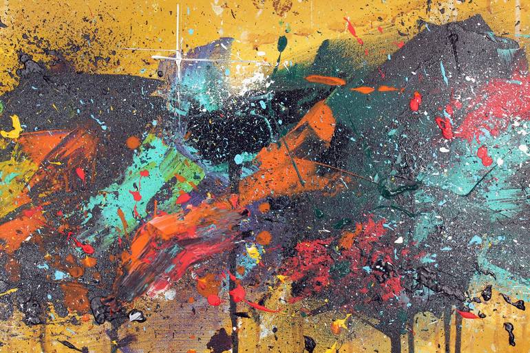 Original Abstract Expressionism Abstract Painting by Tristan Wendlinger