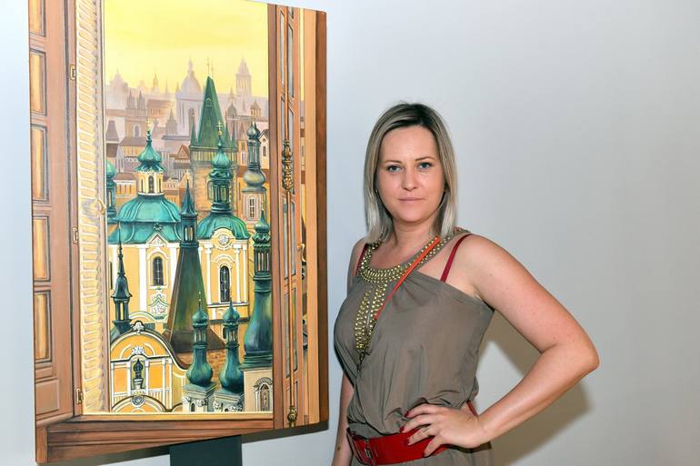 Original Fine Art Cities Painting by Anna Koval