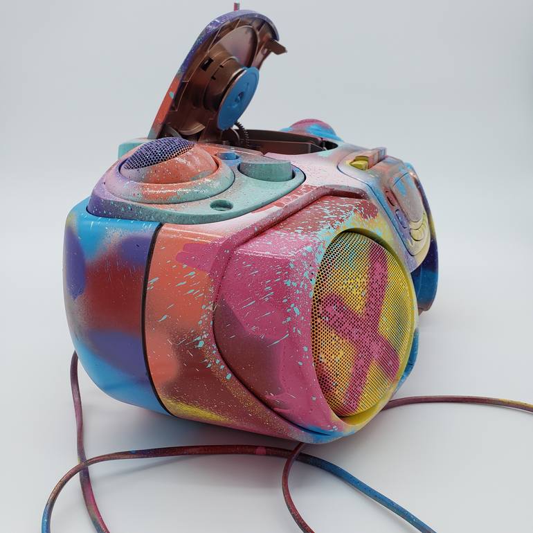 Original Abstract Pop Culture/Celebrity Sculpture by Rusy Cat Art