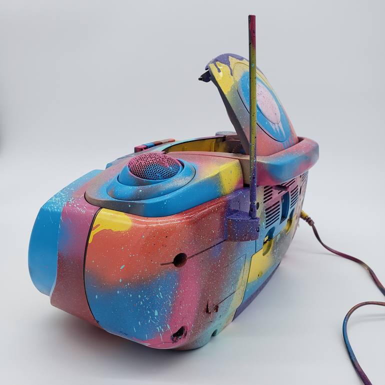 Original Abstract Pop Culture/Celebrity Sculpture by Rusy Cat Art
