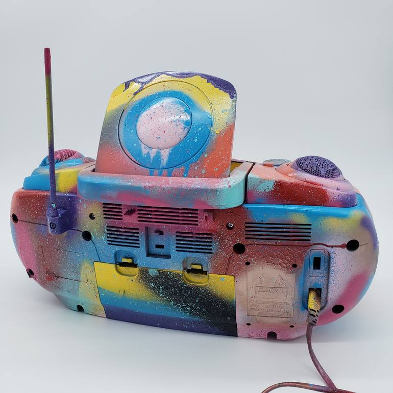 Original Abstract Pop Culture/Celebrity Sculpture by Rusy Cat Art