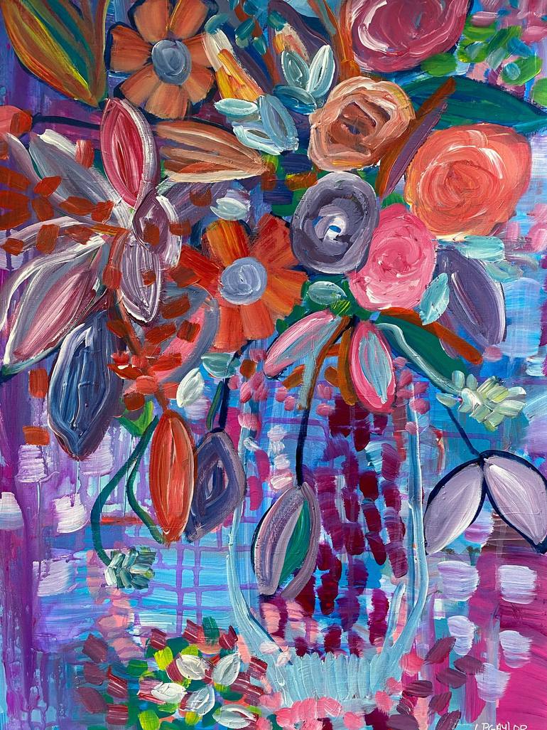 All the Flowers Painting by Laura Gaylor | Saatchi Art