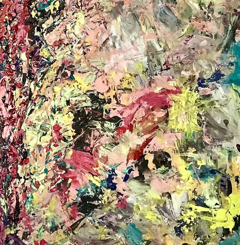 Original Fine Art Abstract Painting by Rebecca Lacey