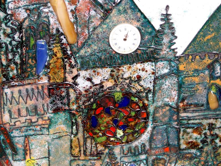 Original Figurative Architecture Painting by Olga Aleksandrova