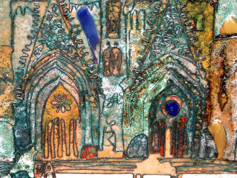 Original Figurative Architecture Painting by Olga Aleksandrova