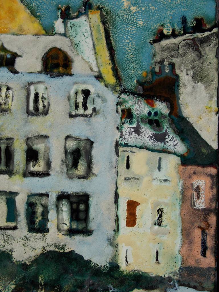 Original Figurative Architecture Painting by Olga Aleksandrova