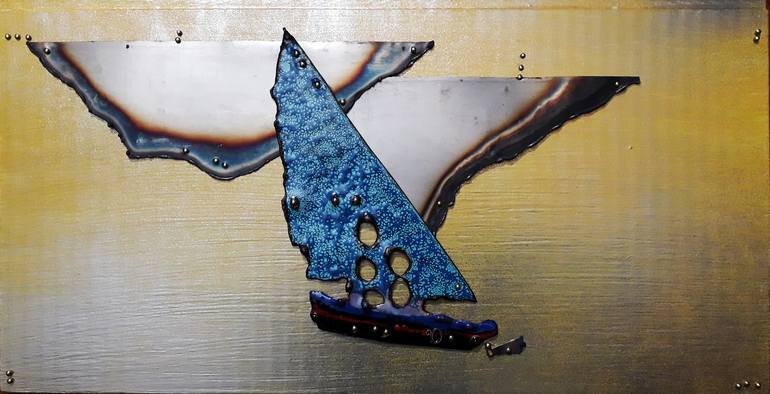 Original Abstract Travel Sculpture by Olga Aleksandrova