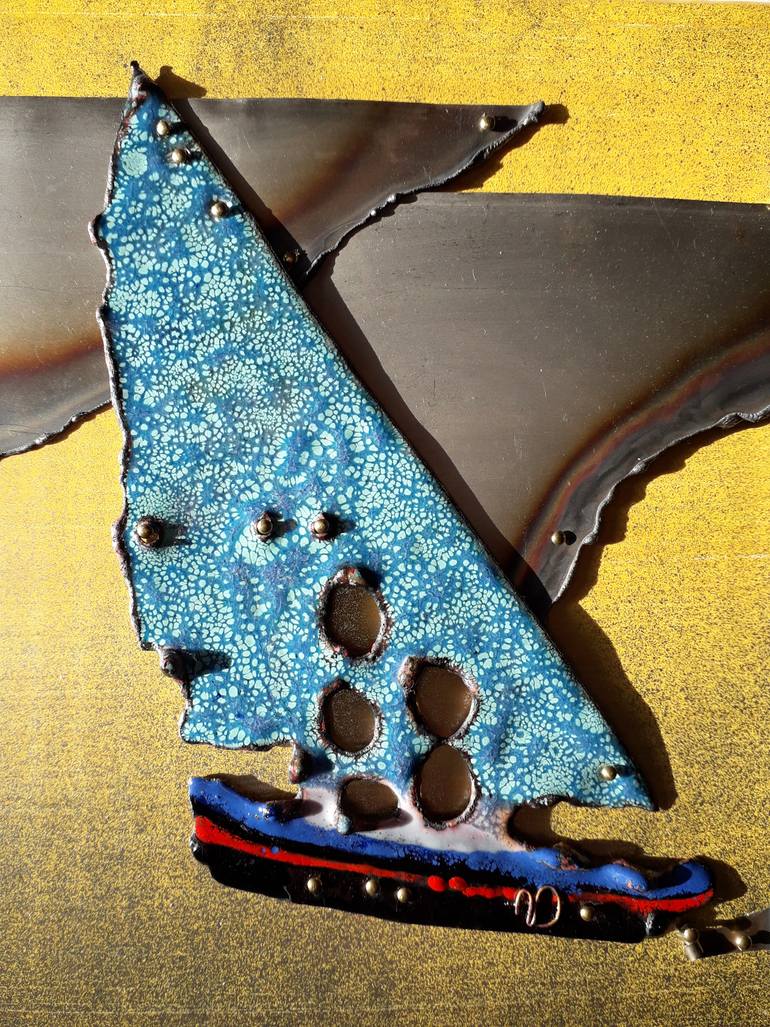 Original Abstract Travel Sculpture by Olga Aleksandrova