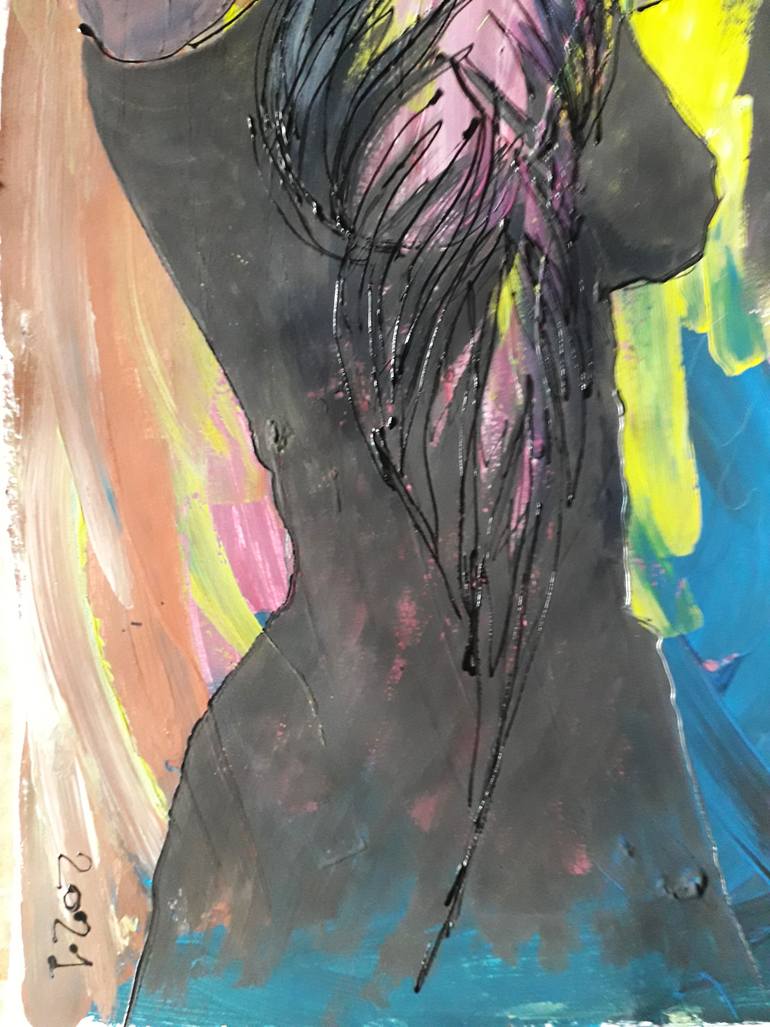 Original Expressionism Love Painting by Olga Aleksandrova