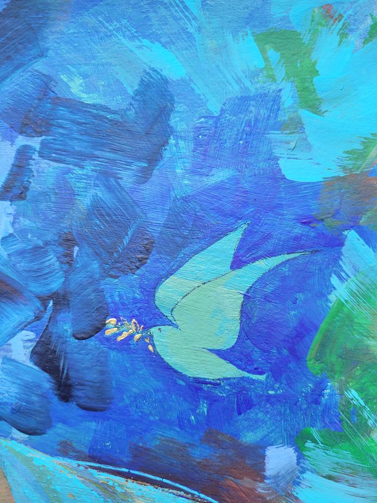 Original Expressionism People Painting by Olga Aleksandrova