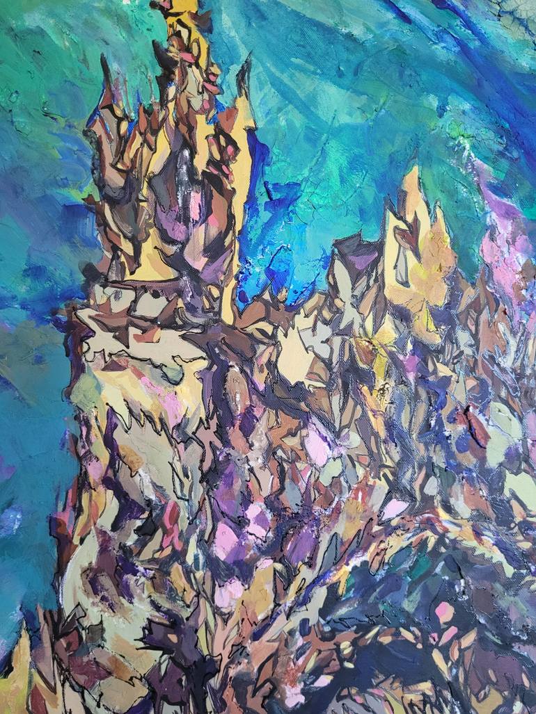 Original Expressionism Architecture Painting by Olga Aleksandrova