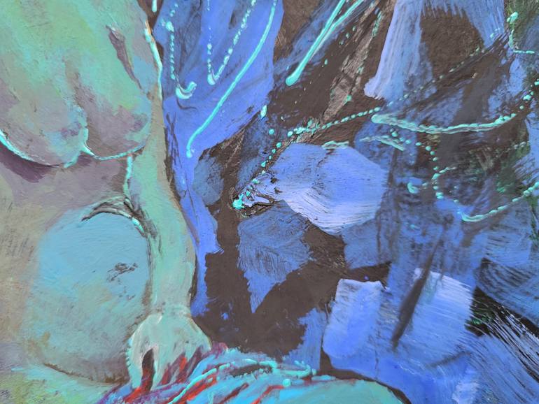 Original Expressionism Nude Painting by Olga Aleksandrova
