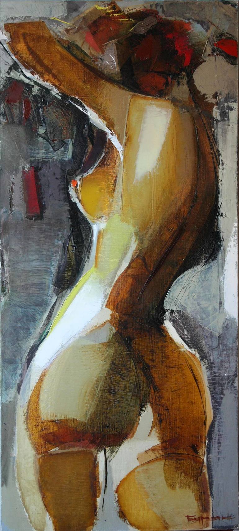 Nude. Evening Painting by Borys Buryak | Saatchi Art