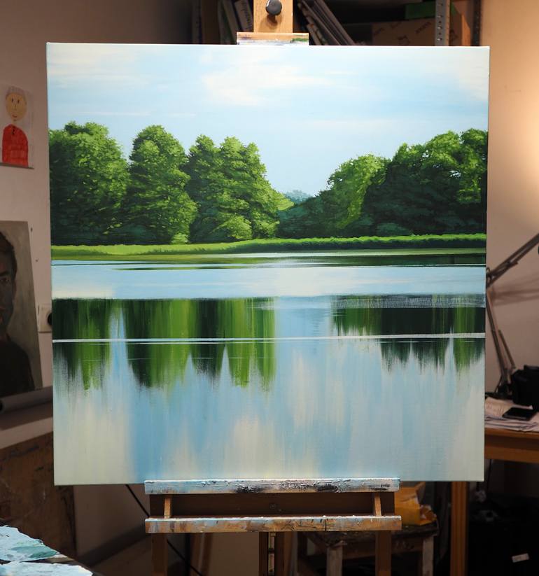 Original Realism Landscape Painting by Grzegorz Wojcik