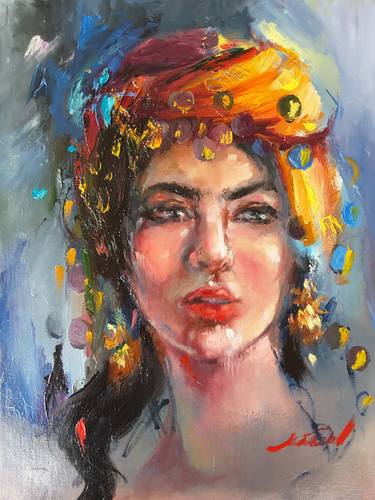 Print of Modern Portrait Paintings by Arezou Behrang