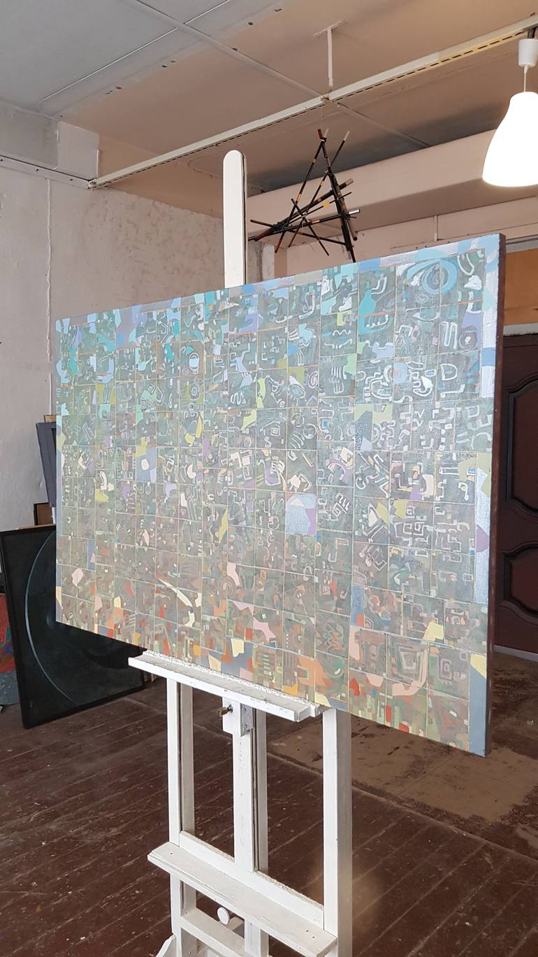 Original Abstract Painting by Alex Lopatkin