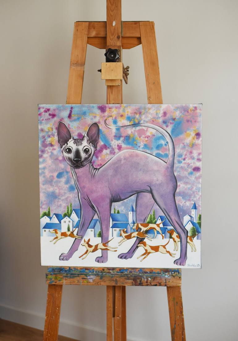 Original Animal Painting by Elena Shichko