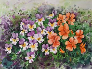 Original Fine Art Floral Paintings by Elena Shichko