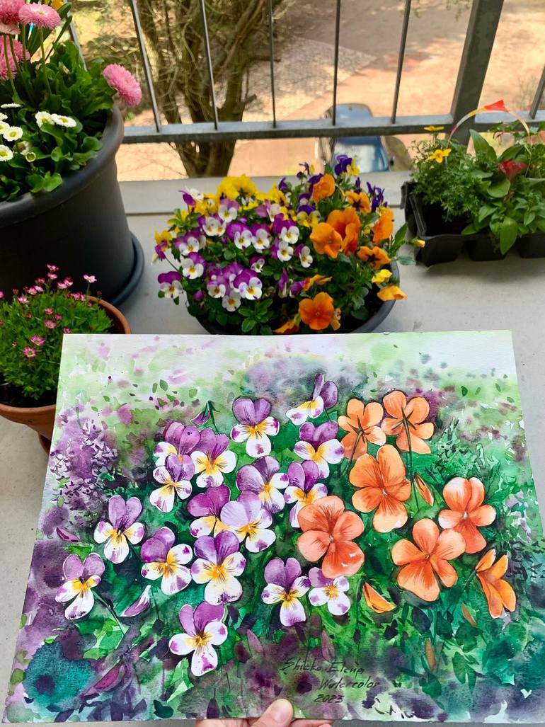 Original Other Floral Painting by Elena Shichko