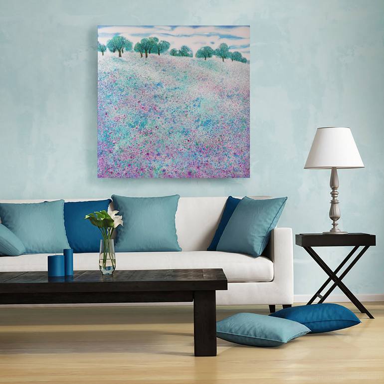 Original Impressionism Landscape Painting by Elena Shichko