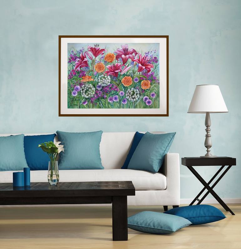 Original Contemporary Floral Painting by Elena Shichko