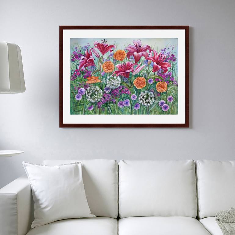 Original Contemporary Floral Painting by Elena Shichko
