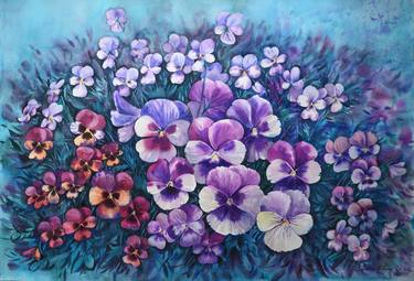 Original Impressionism Floral Painting by Elena Shichko