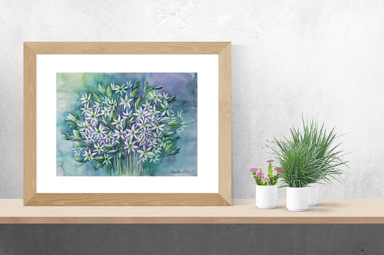 Original Fine Art Floral Painting by Elena Shichko