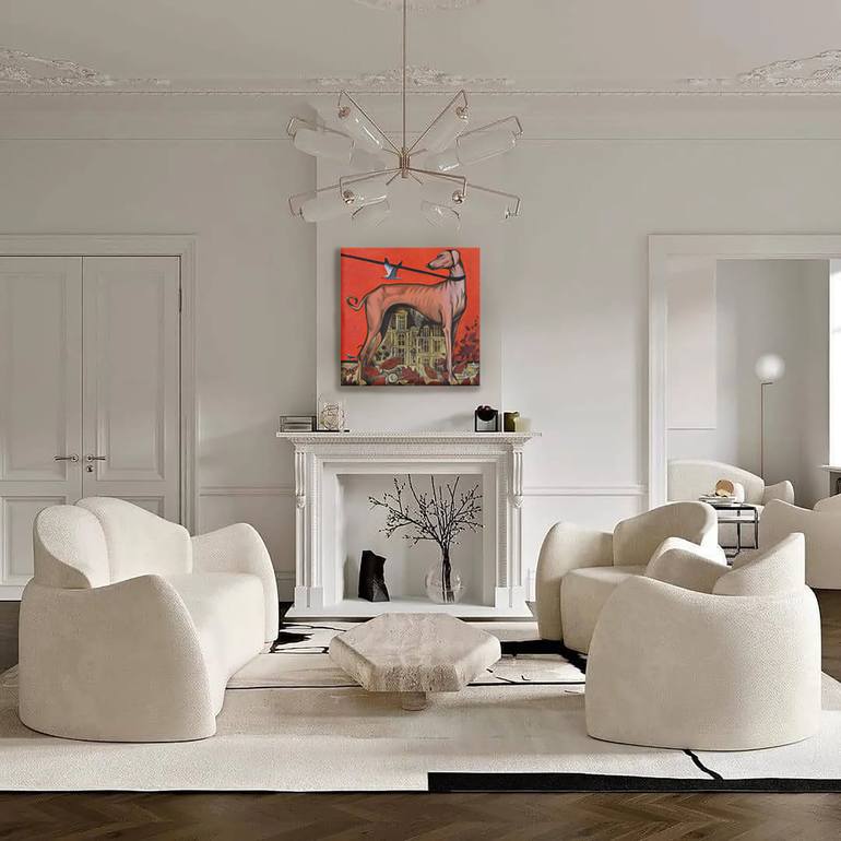 Original Figurative Animal Painting by Elena Shichko