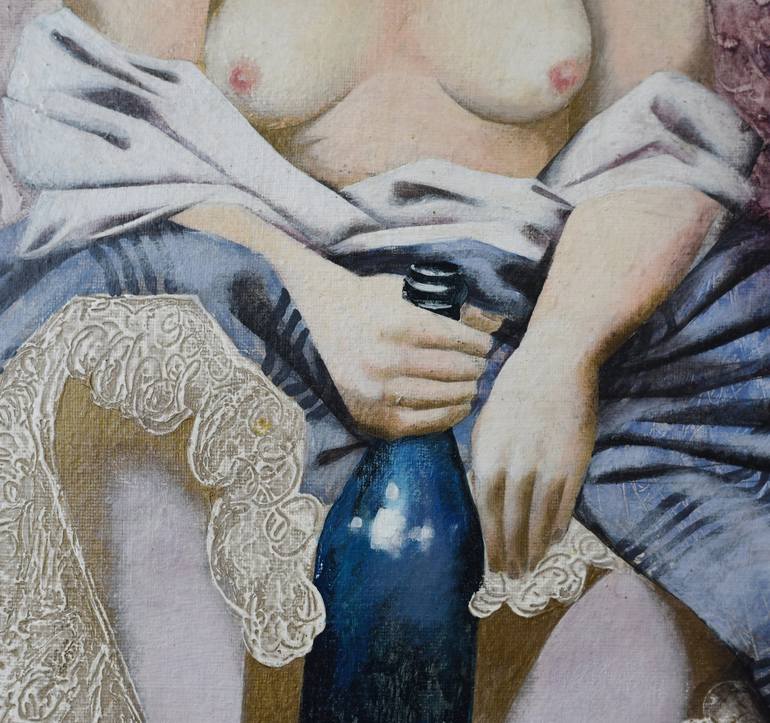 Original Figurative Erotic Painting by Elena Shichko