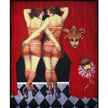 Original Figurative Erotic Paintings by Elena Shichko