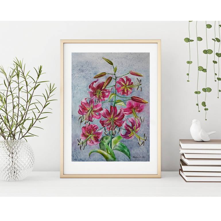 Original Realism Floral Painting by Elena Shichko