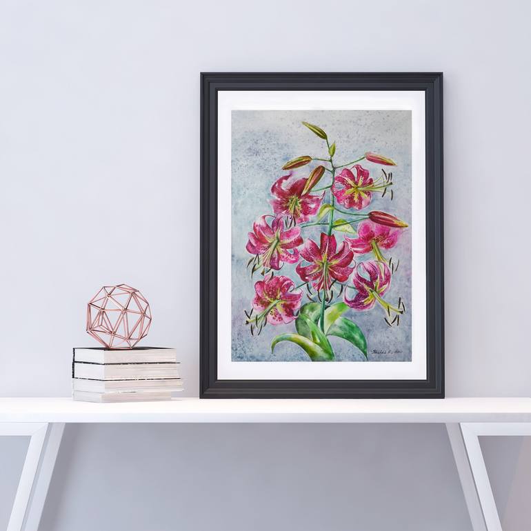 Original Realism Floral Painting by Elena Shichko