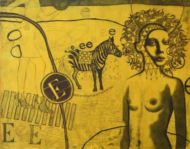 Original Fine Art Erotic Printmaking by Elena Shichko