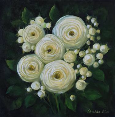 Original Fine Art Floral Paintings by Elena Shichko