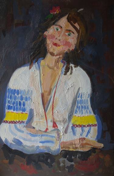 Original Figurative Women Painting by Arina Cazac