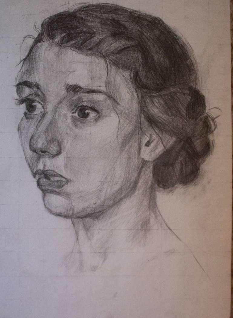 Original Realism Men Drawings by Arina Cazac